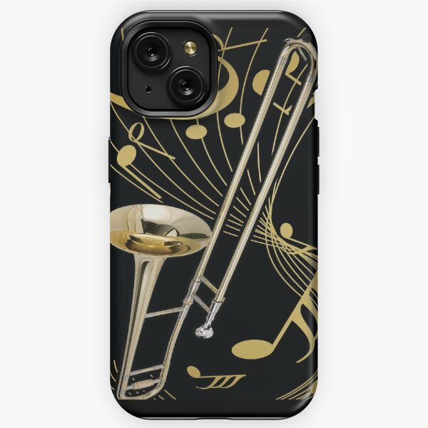 2024 Design Trombone And Music Note iPhone Tough