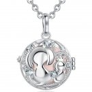 Mother Child Pregnancy Bola Encrusted Crystals and Pink Chime