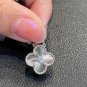 Alhambra silver CNC Laser Four Leaf Lucky Necklace For Women Girls