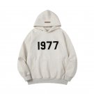 FOG ESSENTIAL 1977 Flocking Hoodies White Grey