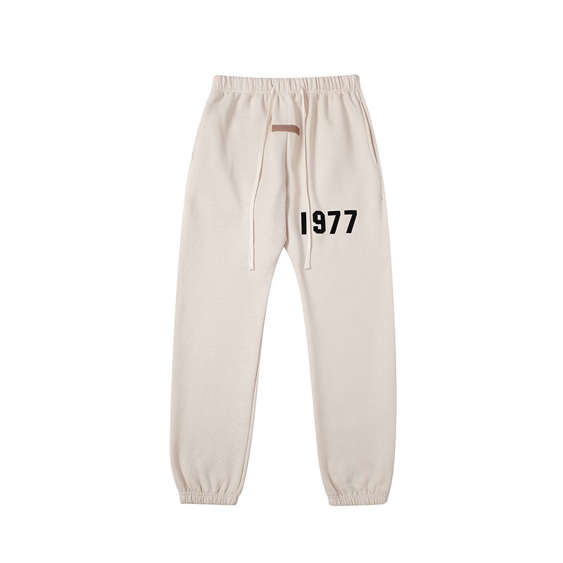 FOG ESSENTIAL 1977 Flocking Sweatpants Apricot