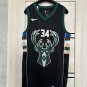 Giannis Antetokounmpo Milwaukee Bucks Autographed Black Jersey BECKETT COA