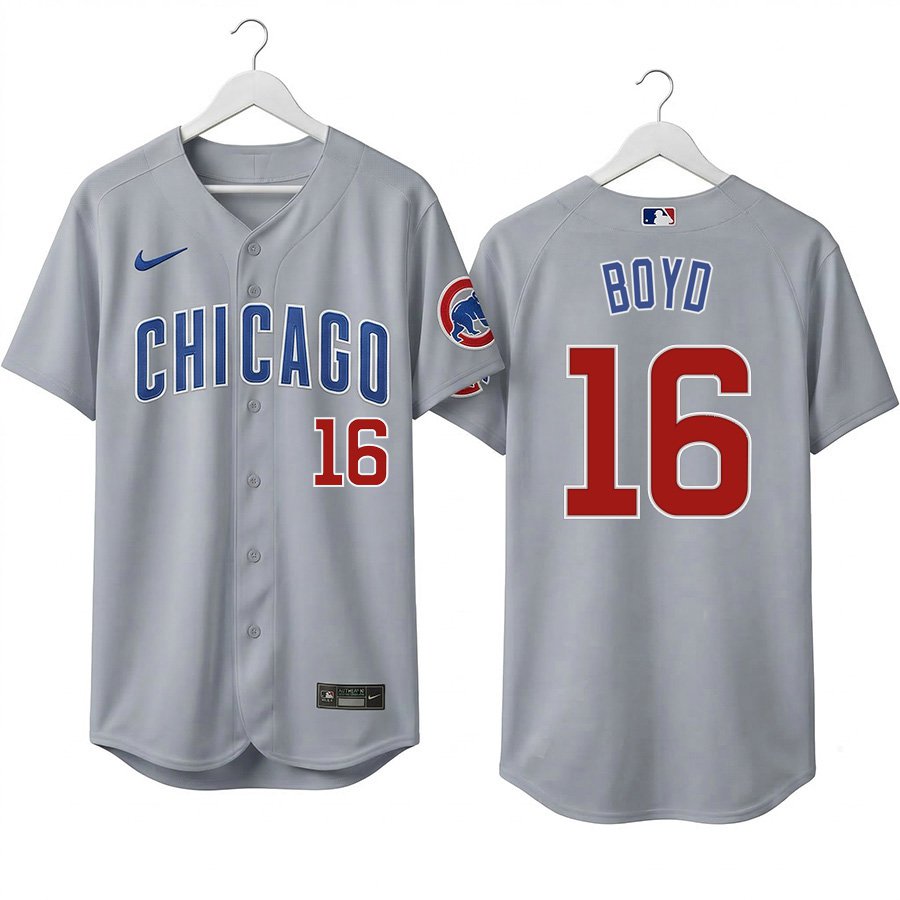 Matthew Boyd #16 Men's & Youth Chicago Cubs Gray Stitched Jersey