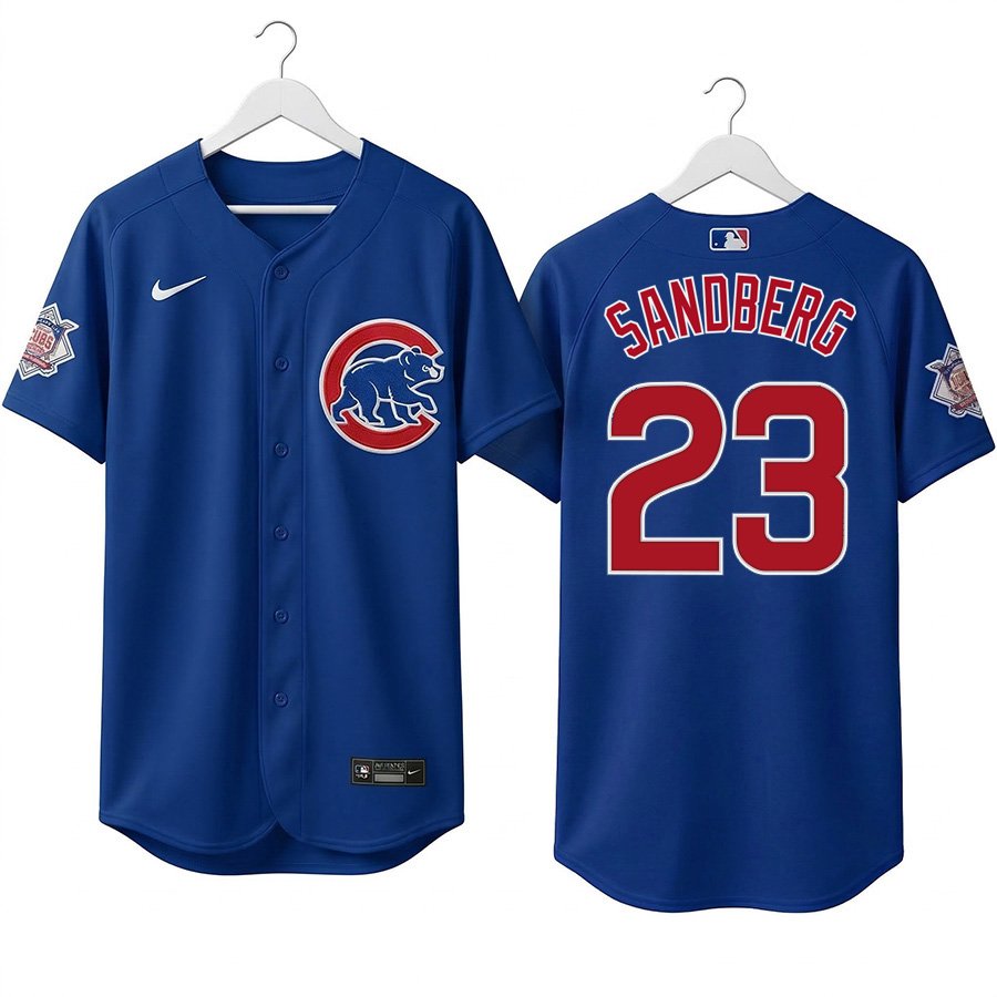 Ryne Sandberg #23 Men's & Youth Chicago Cubs Royal Blue Stitched Jersey