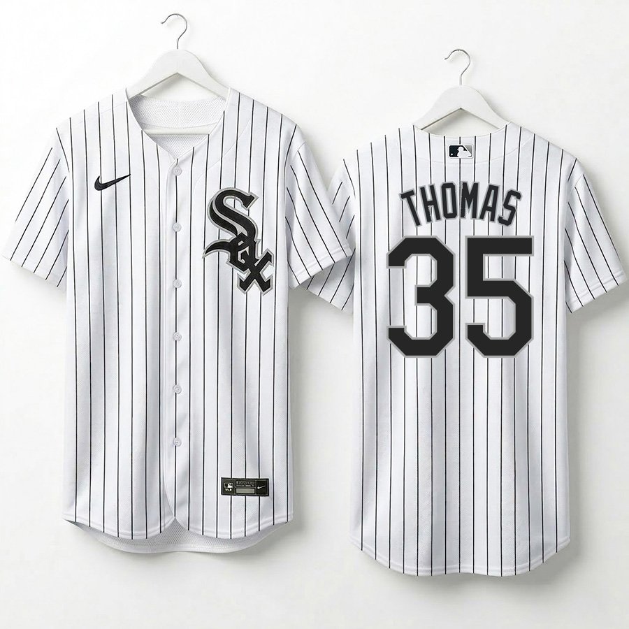 Frank Thomas #35 Men's & Youth Chicago White Sox White Stitched Jersey