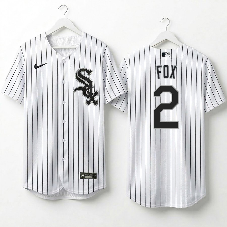 Nellie Fox #2 Men's & Youth Chicago White Sox White Stitched Jersey