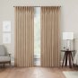 63"x50" 10 Pinch Pleat Light Filtering Curtain Panel Linen - Waverly