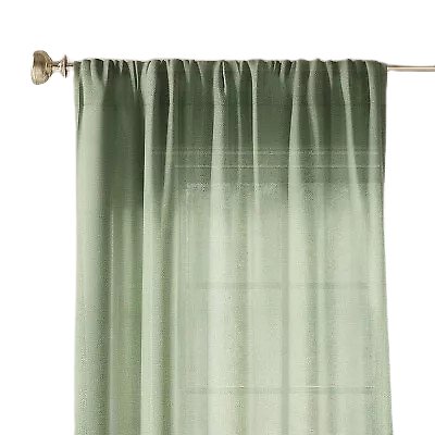 Window Curtain Panel Sage Green 84"x54" Solid Farrah Light Filtering