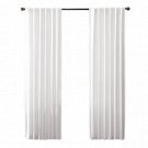 Curtain Panel White 96"x50" Renato Linen Blend Light Filtering Back Tab