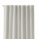 Curtain Panel Ivory 50"x63" Blackout Embossed Velvet