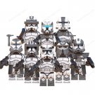 8pcs Star Wars Wolfpack Squad 104th Battalion Clone Troopers Minifigures