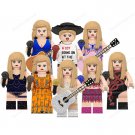 8pcs Celebrity Stars Taylor Swift Variants Minifigures Building Toys