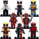 8pcs Deadpool & Wolverine Deadpool variant Wolverine variant Minifigures Set