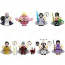 8pcs One Piece Marine Admiral Akainu Kuzan Garp Doflamingo Minifigures Set