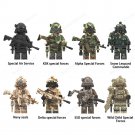 8pcs Special Forces German KSK US Navy SEALs Delta FSB Alpha Minifigures Set