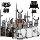 8pcs Heavy Teutonic Knights and Knights Hospitaller Minifigures Set