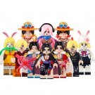 10pcs One Piece Portgas D Ace Sanji Reiju Boa Hancock Carrot Minifigures Set