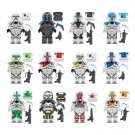 12Pcs Star Wars Various Clone Commando Gregor Niner Fixer Scorch Sev Minifigures