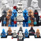 8Pcs Star Wars Senate Commando Geonosis Clone Trooper Stormtrooper Minifigures