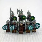 8pcs The Lord Of The Rings Rohan army Rohirrim Warrior Royal Guard Minifigures