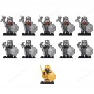 11pcs The Hobbit Dwarf Warriors King Thorin The Erebor Royal Guard Minifigures