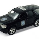 2008 Chevy Tahoe Police Black 4.5" Diecast Model Pullback