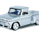 1966 GMC C1000 Stepside Silver Diecast 1:24 Scale Model