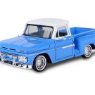 1966 Chevrolet C10 Stepside Lowrider - Blue w/ White Top (Get Low) Diecast 1:24 Scale Model