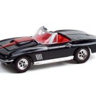 1967 Chevrolet Corvette Convertible Black w/ Red Interior Diecast 1:64 Scale Model