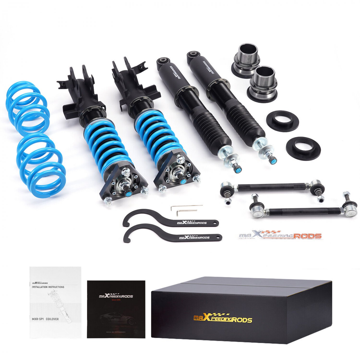 MaXpeedingrods Racing Adjustable Coilovers for Honda Civic Si Coupe/Sedan 14-15
