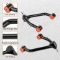 2-4" Lift Upper Control Arm + Rear Traction Bars For 07-18 Silverado Sierra 1500