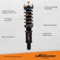 Maxpeedingrods 24 Ways Adjustable Damper Coilovers Kit for Honda Civic 1992-2000