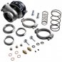 44mm External Cooled Turbo Wastegate V-Band Flange+Dump Ring+Spring Black