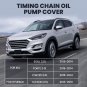 Timing Chain Cover Oil Pump For 2019-2014 Kia Soul 2.0L 213502E310, 213502E330