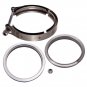 Universal 4" Inch Stainless Steel V-Band Turbo pipe Exhaust Flange Clamp
