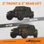 2'' Front & 2" Rear Leveling Lift Kit For Jeep Commander 2006 2007 2008 2009 10