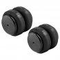 Pair Air Shock Suspension Bag Standard 2500 lb 1/2"npt Single Port Heavy Duty