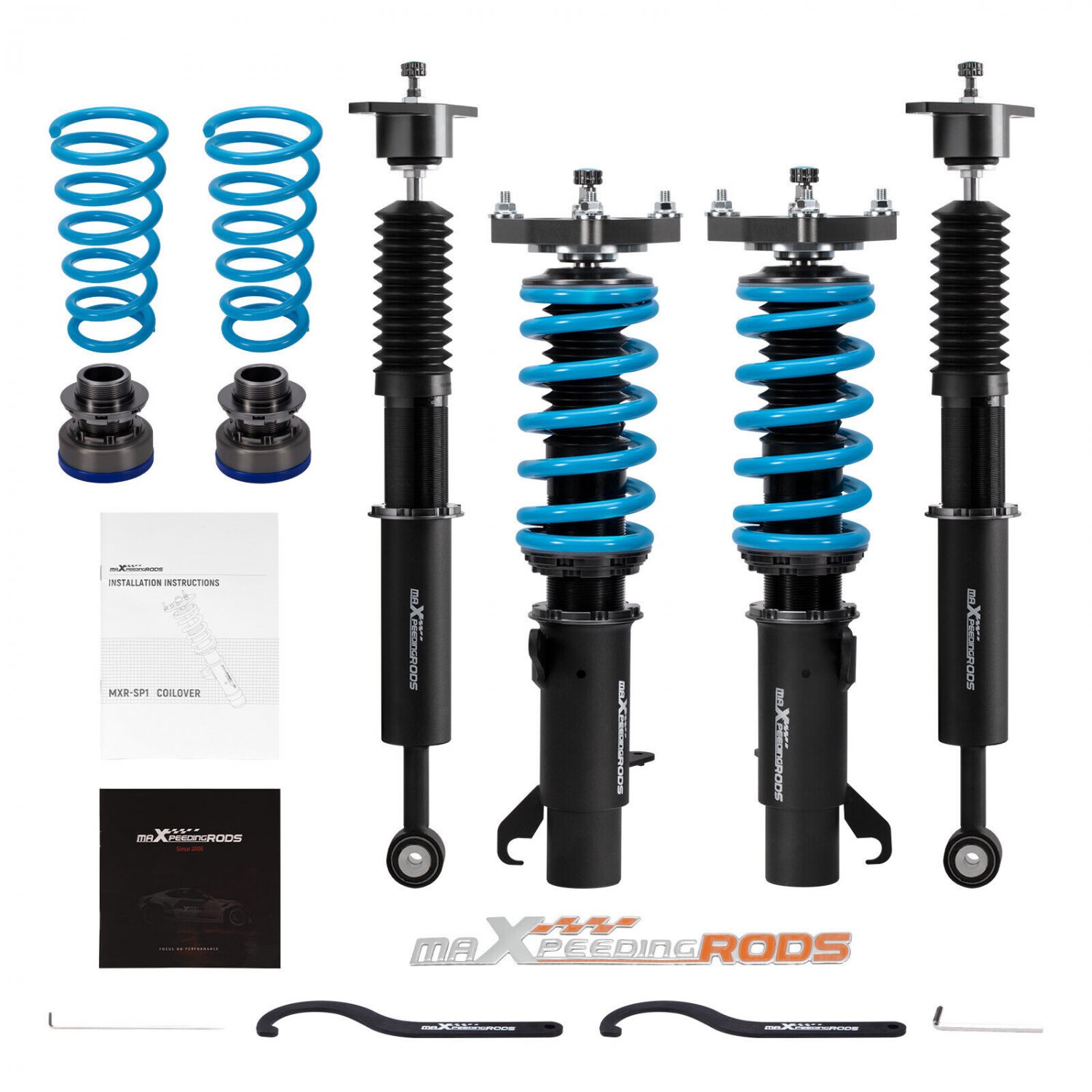 Coilovers Lowering Kit w/ 24 Step Damper Adjustable For Ford Focus 2011-17