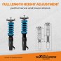 Coilovers Lowering Kit w/ 24 Step Damper Adjustable For Ford Focus 2011-17