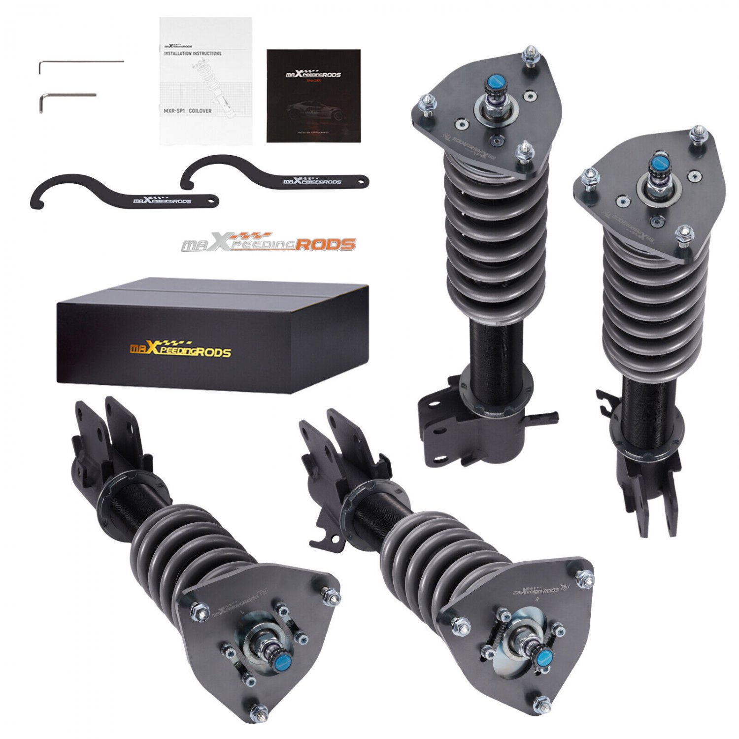 MaXpeedingrods COT7 Coilovers Kit for Subaru Impreza WRX 02-07 Forester 03-08