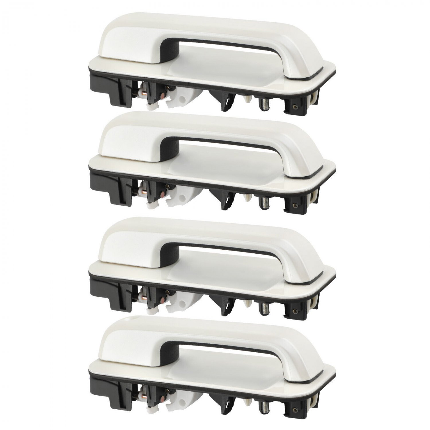 Pearl White Door Handle Set Front & Rear For Ford Super Duty F250 F350 17-20