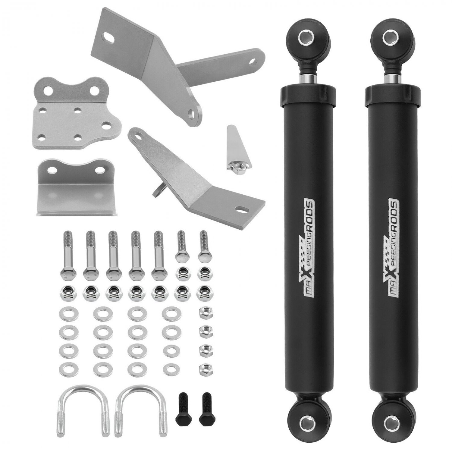 Dual Steering Stabilizer w/ Mount Brackets for Dodge Ram 3500 4WD 2003-2012