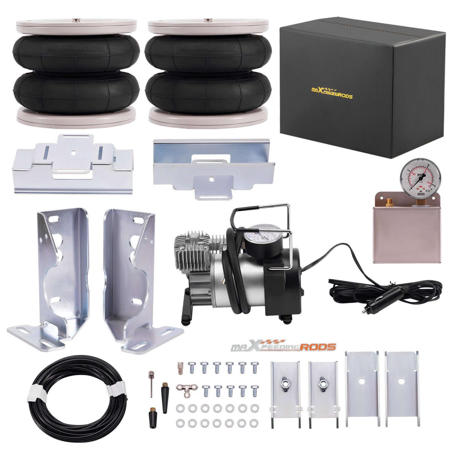 Air Suspension Bag + Compressor Assembly Kit for Mercedes Sprinter 06-20 5000LB