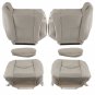 Front Leather Seat Cover Light Tan Fit 2003 2004 2005 2006 Chevy Tahoe GMC Yukon