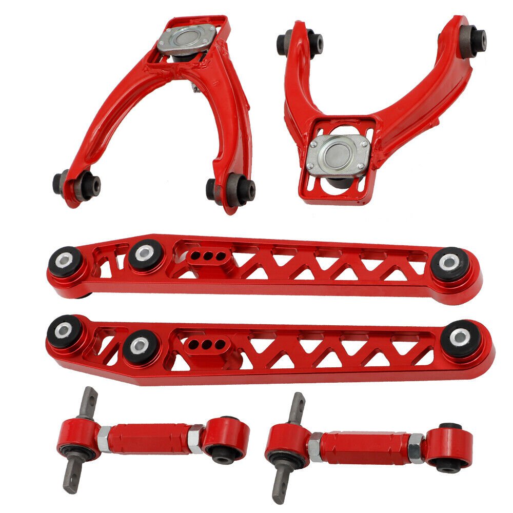 Front Upper & Rear Lower Control Arm + Rear Camber Kit For 1996-2000 Honda Civic