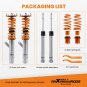 Coilover Suspension Strut Kit For Volkswagen VW Golf R GTI MK7 15-19 Adj. Damper