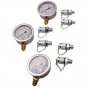 60MPa Hydraulic Pressure Test Kit  Diagnostic 3 Gauge 6 Couplings  Excavator