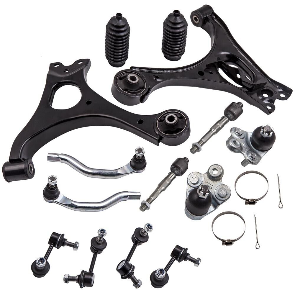14x Front Lower Control Arm & Tie Rod End Link for Honda Civic 2006-2011 K500069
