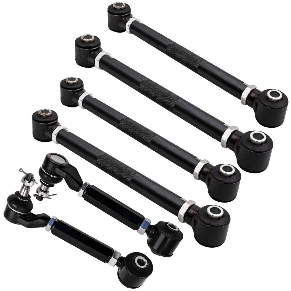 6Pcs Rear Upper & Lower Camber Arms Control Toe for Honda Accord 2003- 2007