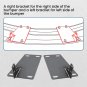Front Bumper Conversion Brackets For Dodge 2nd Gen to Bolt The 4th Gen Bumper